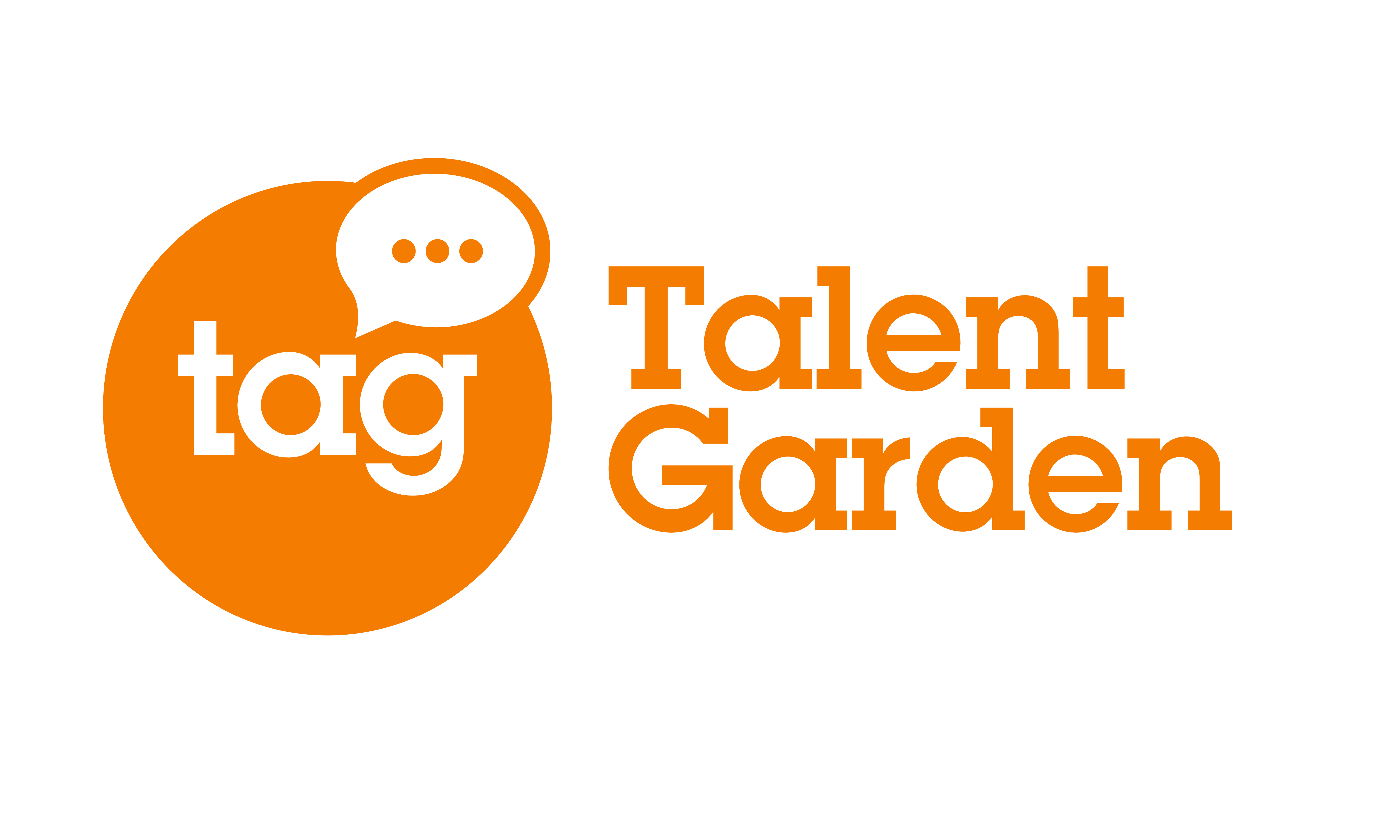 Il logo del giardino dei talenti su sfondo bianco.